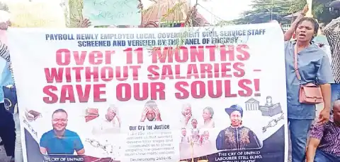 Cross River LG Workers Protest Over 11 Months of Unpaid Salaries